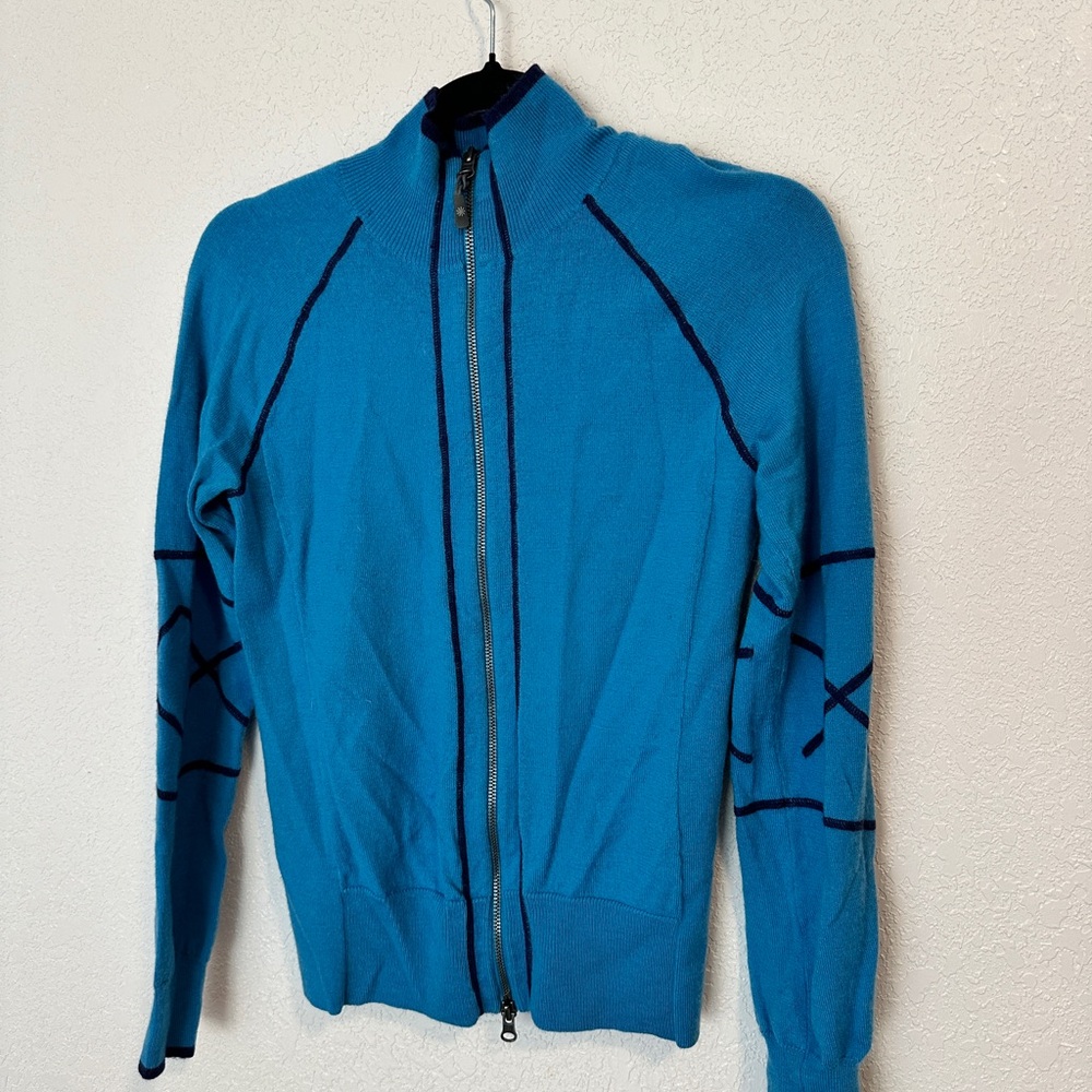 Athleta Smartwool Zip Up Sweater Small